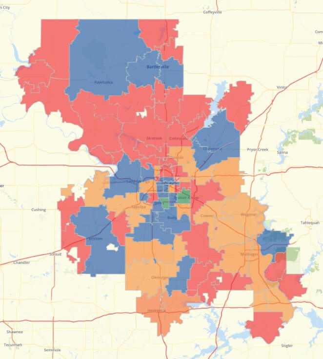 Saturate Tulsa Progress Map